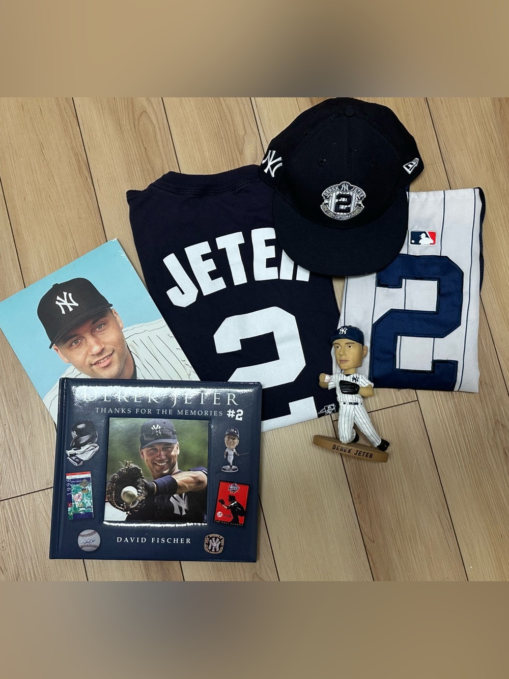 Derek Jeter Memorabilia Lot of 6